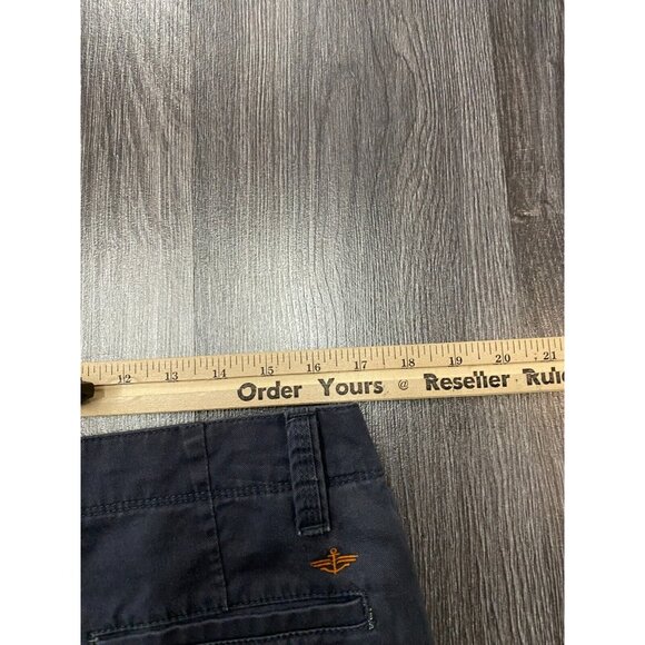 Dockers Mens Flat Front Cargo Shorts Size 34 Purple Grey Two Side Pockets - Picture 10 of 12